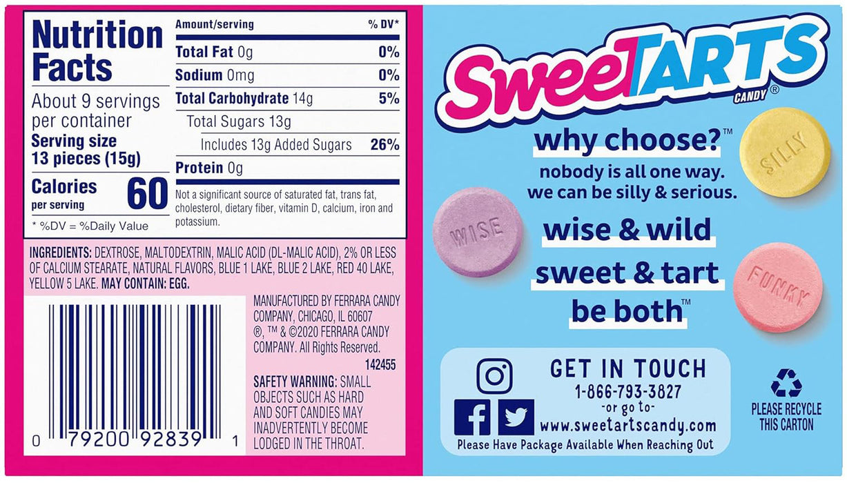 Sweetarts Candy Original 141g / 5oz EXP: 08/24