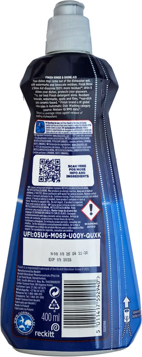 Finish Dishwasher Rinse Aids Lemon 400ml