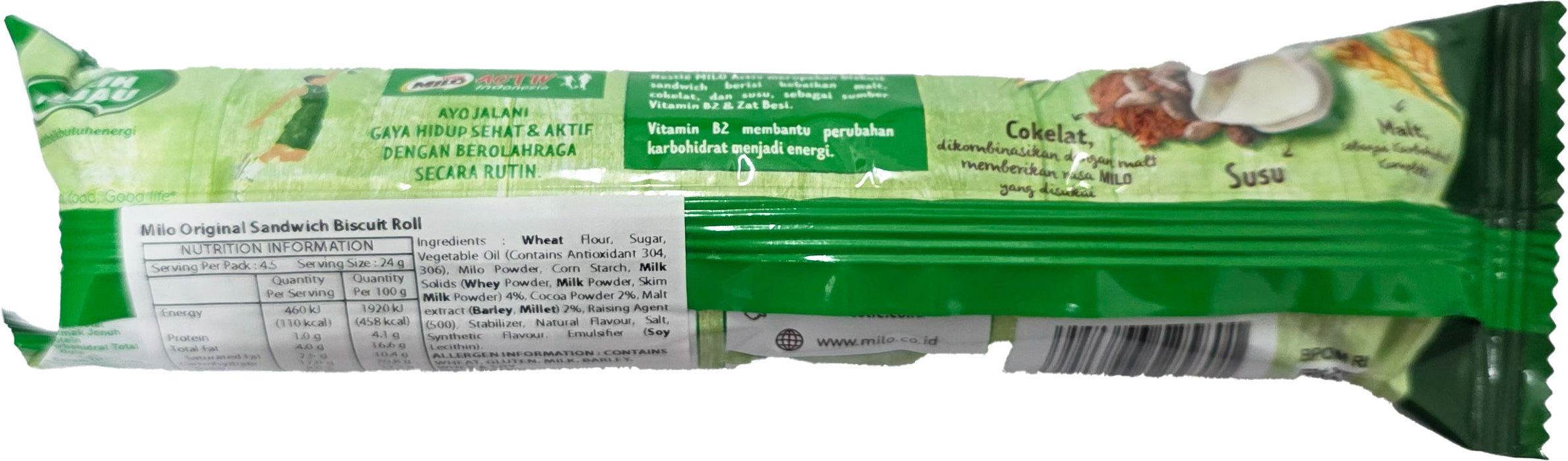 Milo ACTIV (Original) Chocolate Sandwich Cookies 104g (parallel import) EXP:16/02/27