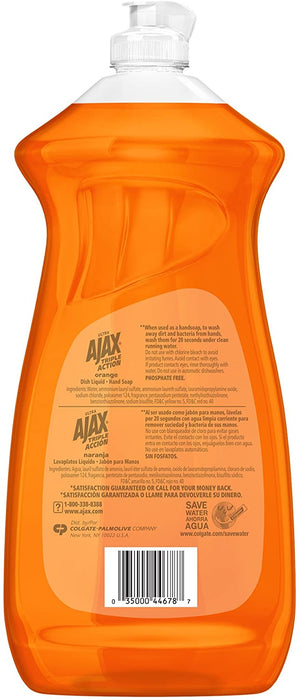 AJAX -  Dishwashing Liquid / Hand Soap, Orange 828ml