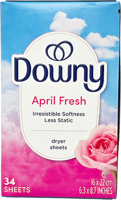 Downy - Fabric Softener Dryer Sheets, April Fresh, 34 sheets