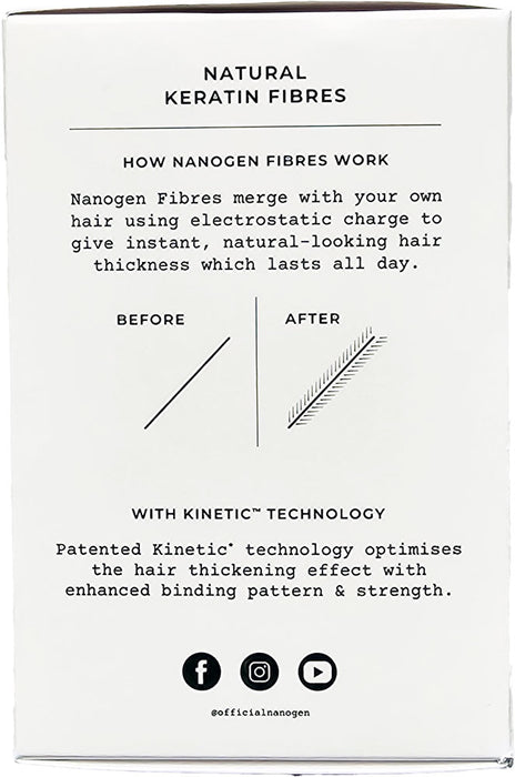 NANOGEN- 頭髮納米纖維 黑色 15g