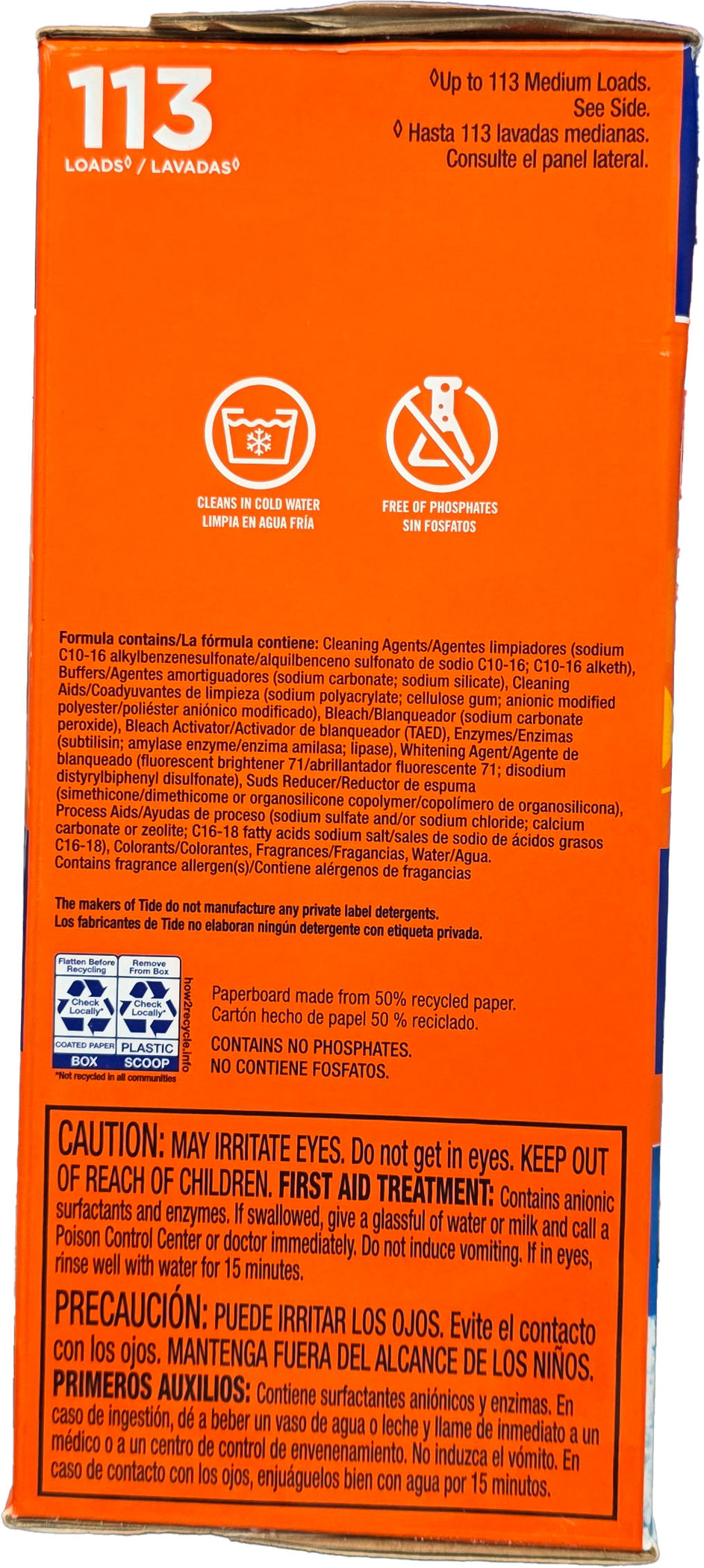 Tide Laundry Detergent Powder Original 3.66KG 113 loads (parallel impo ...