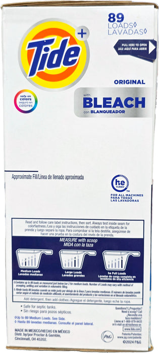 Tide - Laundry Detergent Powder with Bleach 3.68KG *NEW PACKAGING*