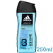 Adidas - Men Body Hair & Face Shower Gel, Ice Dive 250ml - HOME EXPRESS