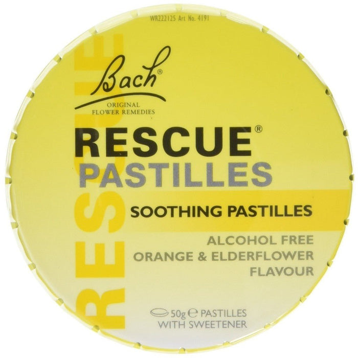Bach - Rescue Soothing Pastilles Orange & Elderflower 50g - HOME EXPRESS