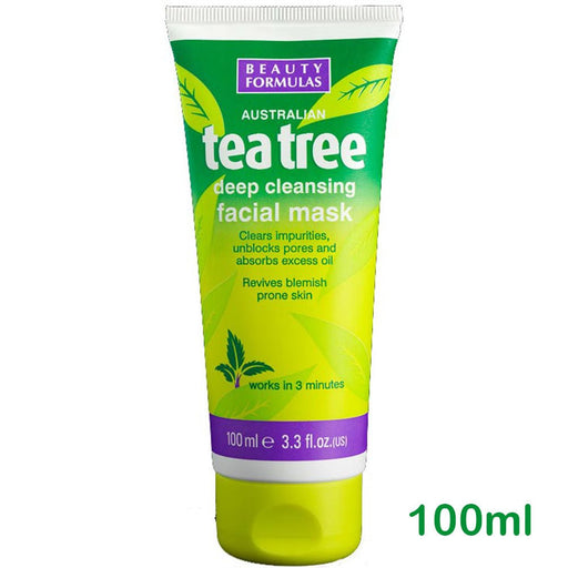 Beautyformulas - Tea Tree Deep Cleansing Facial Mask 100ml - HOME EXPRESS