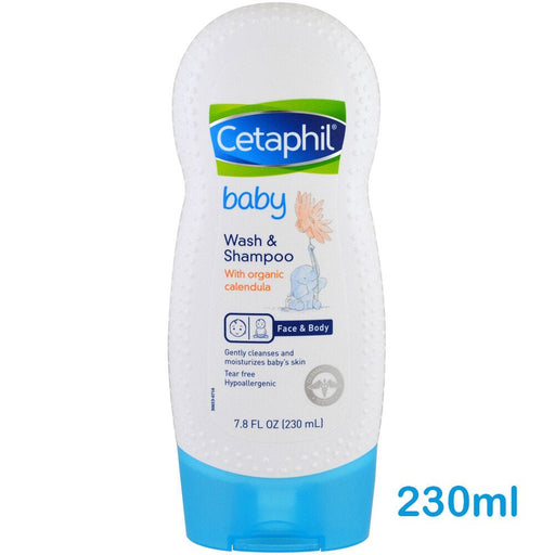 Cetaphil - Baby Wash & Shampoo with Organic Calendula 230ml - HOME EXPRESS