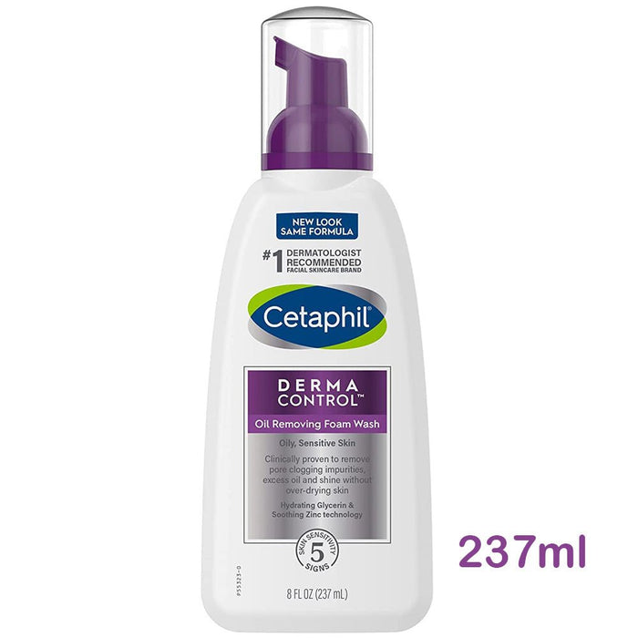 Cetaphil - Derma Control Oil Removing Foam Wash 237ml - HOME EXPRESS