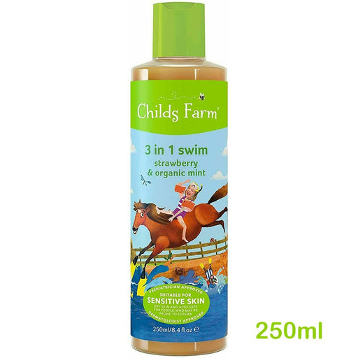 Childs Farm - Kids 3 in 1 Swim Bodywash Strawberry & Organic Mint 250ml - HOME EXPRESS