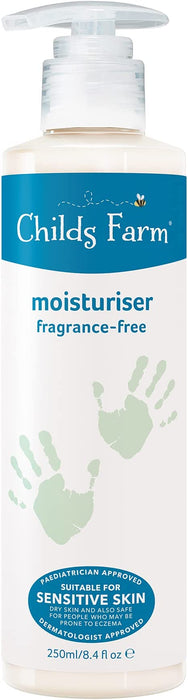 Childs Farm - Moisturiser, Fragrance Free for Sensitive/Eczema Skin 250ml - HOME EXPRESS