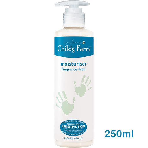 Childs Farm - Moisturiser, Fragrance Free for Sensitive/Eczema Skin 250ml - HOME EXPRESS