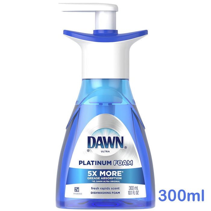 Dawn - Platinum Dishwashing Foam, Fresh Rapids 300ml - HOME EXPRESS
