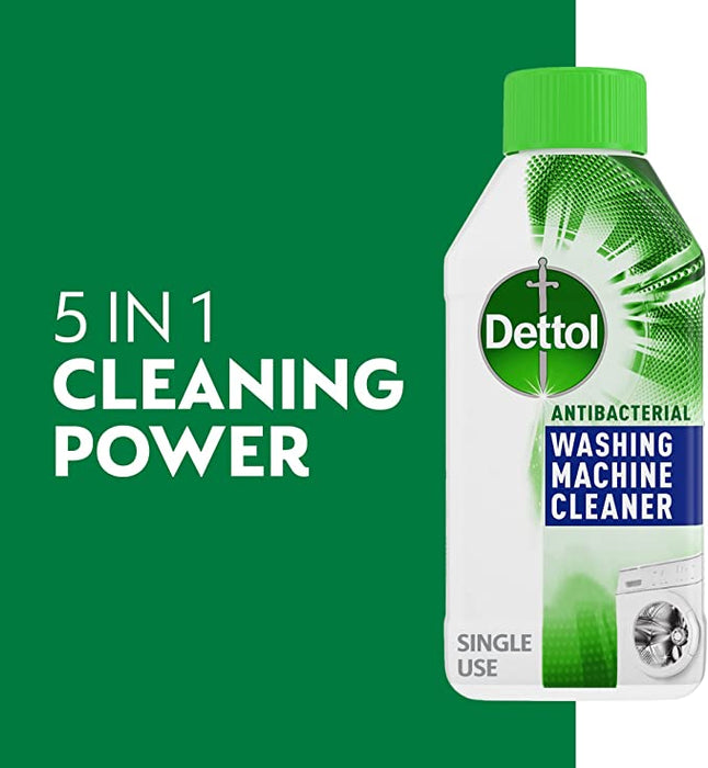 Dettol - 5 in 1 Washing Machine Cleaner, Original Scent 250ml - HOME EXPRESS