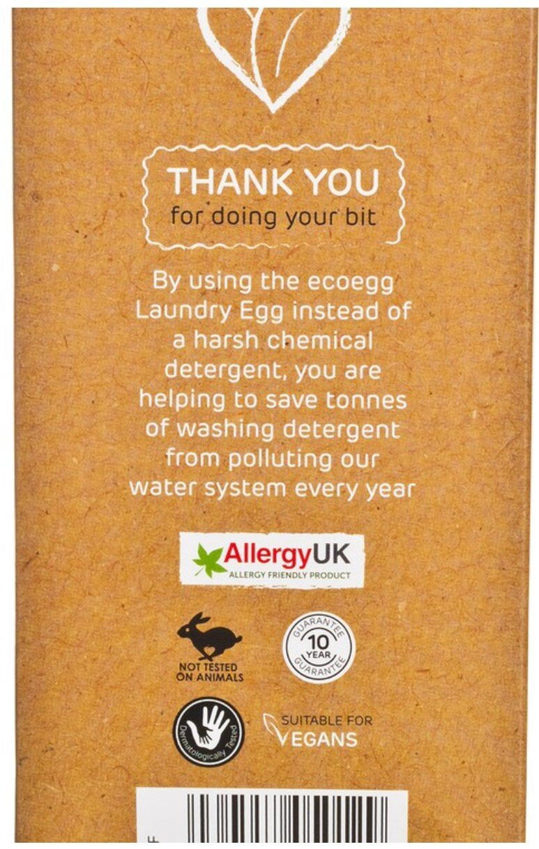 ECOEGG Laundry Egg for Sensitive Skin, Fragrance Free, 70 washes