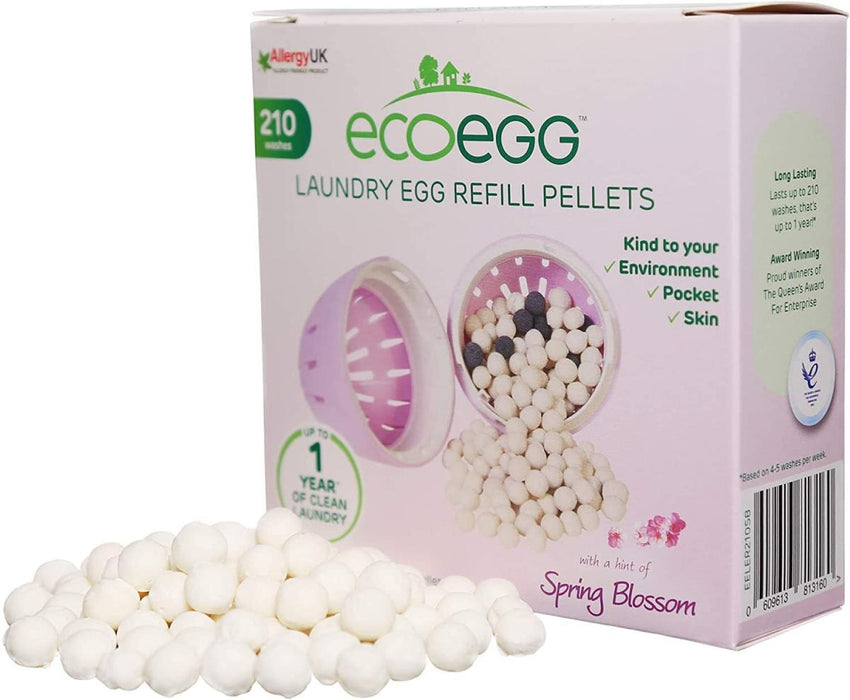 ECOEGG - Laundry Egg Refill Pellets, Spring Blossom, 210 washes - HOME EXPRESS