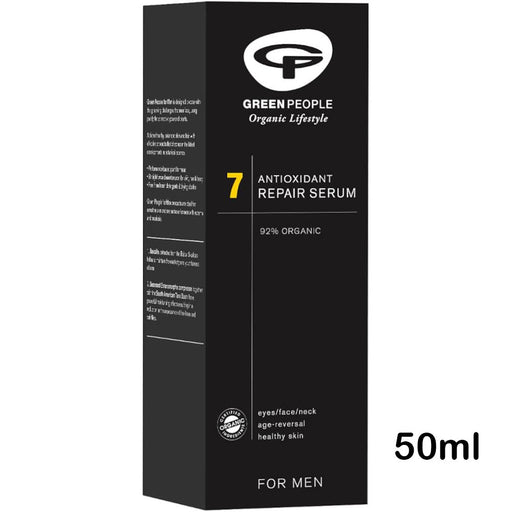 Green People - Antioxidant Repair Men's Serum for Eyes Face & Neck 50ml - HOME EXPRESS