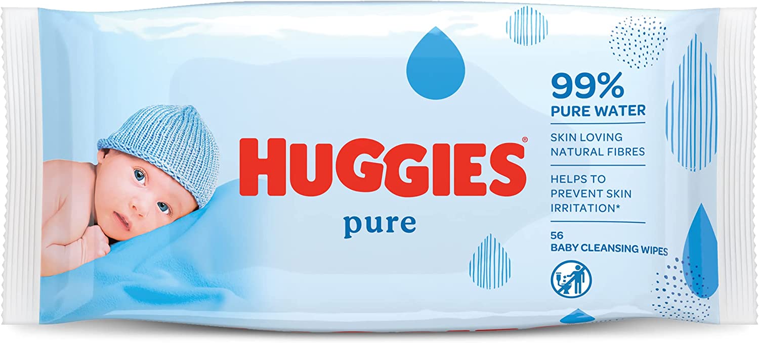 Huggies - [CASE OFFER] 99.9% Huggies Pure Water Baby Wipes 56s x 10 - HOME EXPRESS