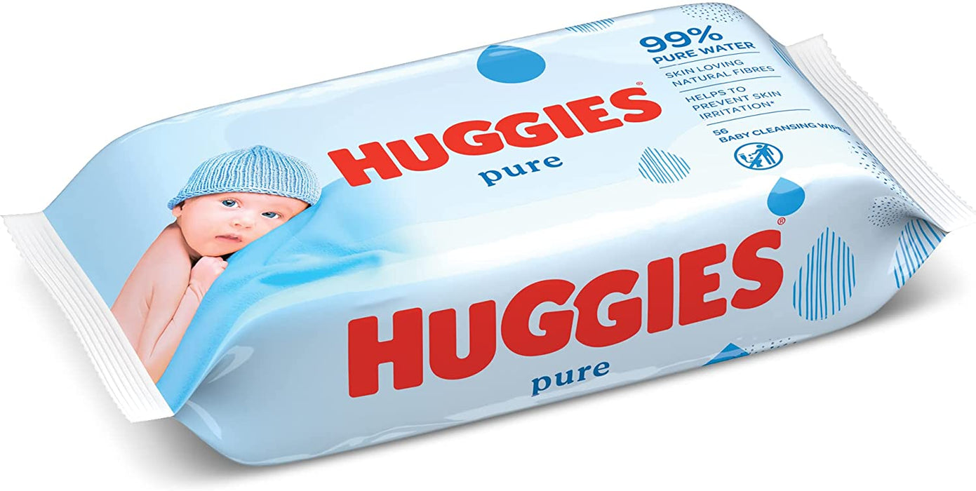 Huggies - [CASE OFFER] 99.9% Huggies Pure Water Baby Wipes 56s x 10 - HOME EXPRESS