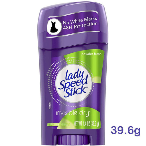 Lady Speed Stick - Invisible Dry Underarm Deodorant / Antiperspirant, Powder Fresh 39.6g - HOME EXPRESS