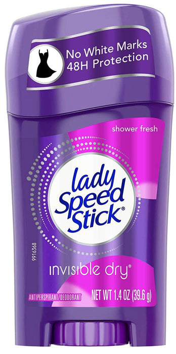 Lady Speed Stick - Invisible Dry Underarm Deodorant / Antiperspirant, Shower Fresh 39.6g - HOME EXPRESS