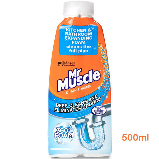 Mr Muscle - Drain Foamer Pipe Cleaner for Kitchen & Bathroom 500ml - HOME EXPRESS