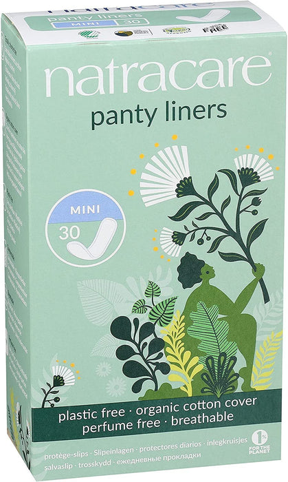 Natracare - Organic Cotton Panty Liners, Mini 30 - HOME EXPRESS