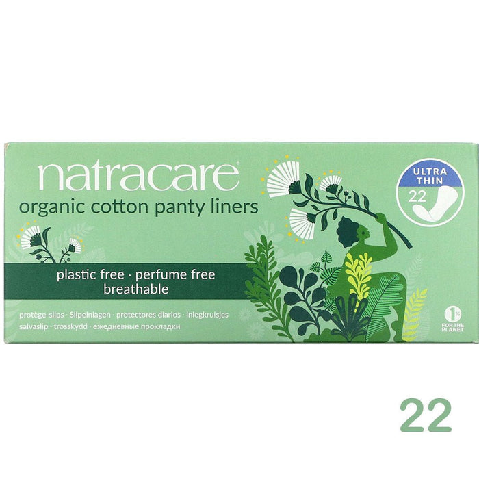 Natracare - Organic Cotton Panty Liners, Ultra Thin, 22 Liners - HOME EXPRESS