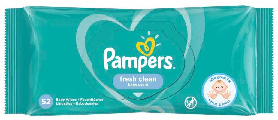 Pampers - Fresh Clean Baby Wipes 52's - HOME EXPRESS