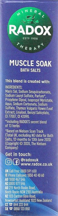 Radox - Bath Salts, Muscle Soak Mineral Therapy 400g - HOME EXPRESS