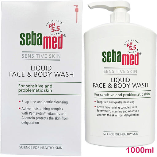 SEBAMED - Liquid Face & Body Wash Sensitive Skin 1000ml - HOME EXPRESS