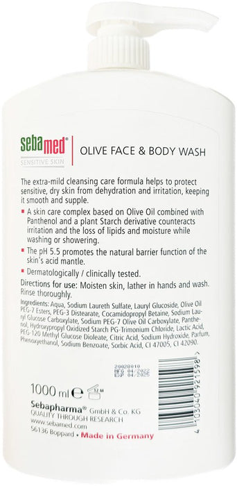 SEBAMED - Olive Face & Body Wash 1000ml - HOME EXPRESS