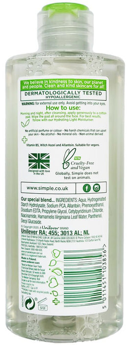 Simple - Kind to Skin Soothing Facial Toner 200ml - HOME EXPRESS