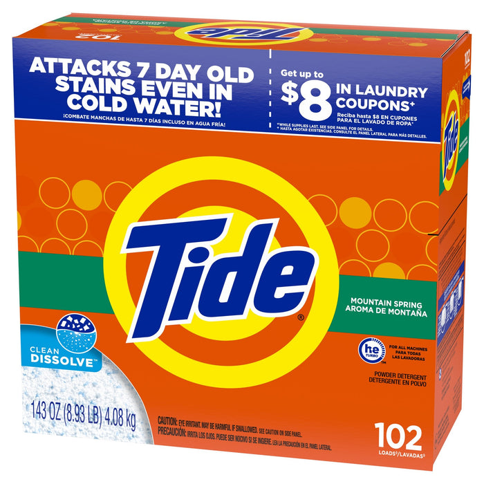 Tide - Laundry Detergent Powder Mountain Spring 4.08KG 102 Loads - HOME EXPRESS