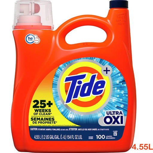 Tide - Tide Ultra Oxi Liquid Laundry Detergent 4.55L - HOME EXPRESS