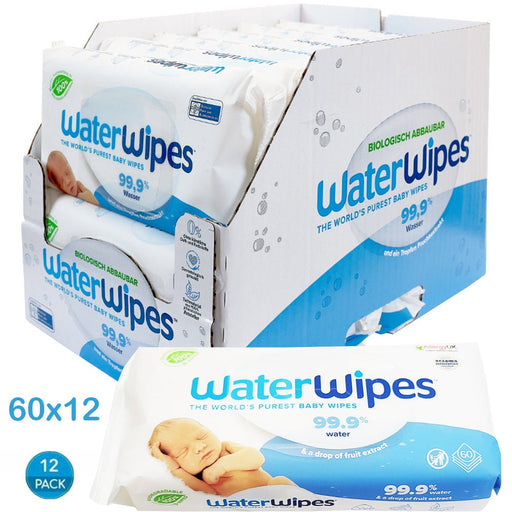 Water Wipes - [Case Offer] 99.9% Water Baby Wipes 60ct. x 12packs (720 wipes) - HOME EXPRESS