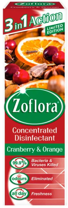 Zolfora - Concentrated Antibacterial Disinfectant - Cranberry & Orange 250ml - HOME EXPRESS