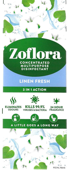 Zolfora - Concentrated Antibacterial Disinfectant - Linen Fresh 120ml - HOME EXPRESS