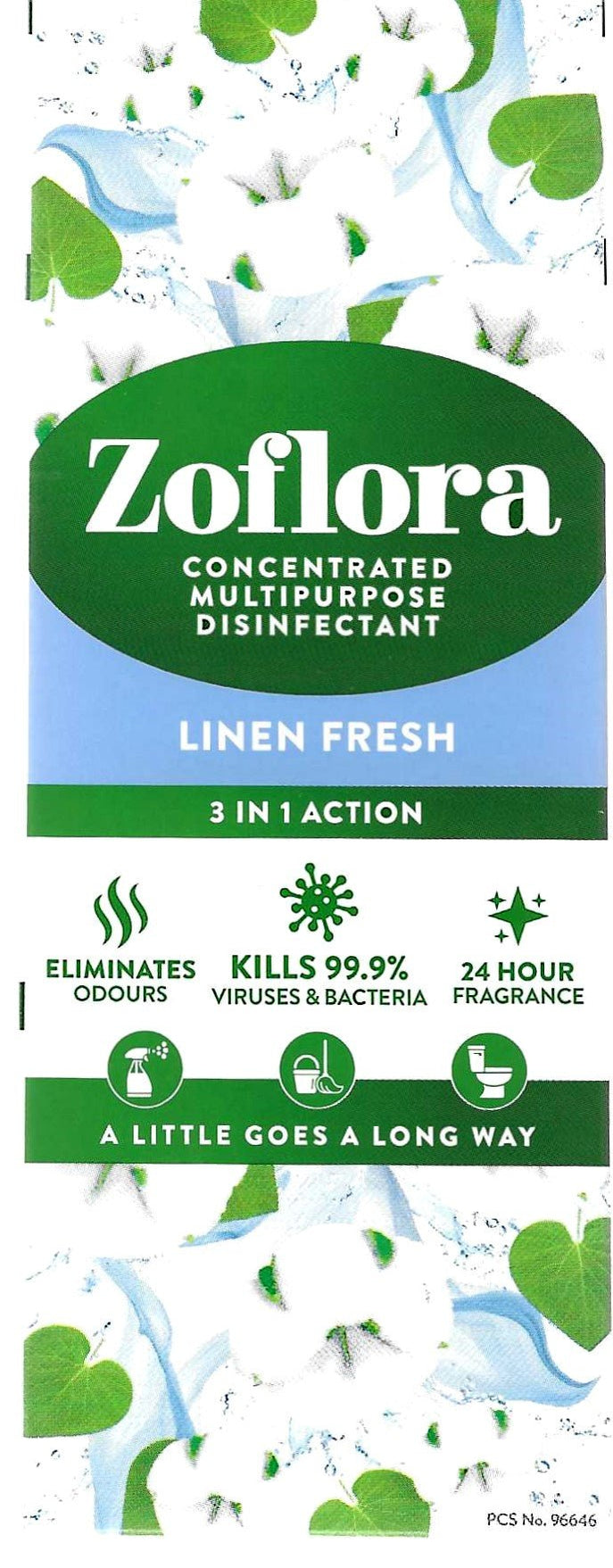 ZOFLORA Concentrated Antibacterial Disinfectant Linen Fresh 120ml