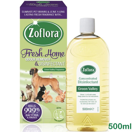 Zolfora - Concentrated Antibacterial Disinfectant, Pets Fresh Home Green Valley 500ml - HOME EXPRESS